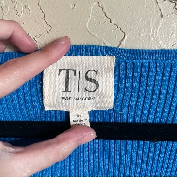 Anthropologie Twine and String Royal Blue Front Tie Cardigan - Picture 4 of 7